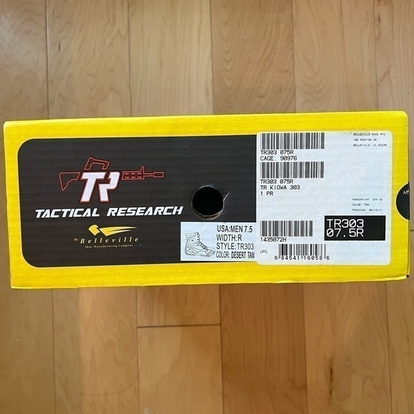 Belleville Boots 7.5 Tactical Research TR303 Suede Desert Tan Combat Military - Picture 16 of 16